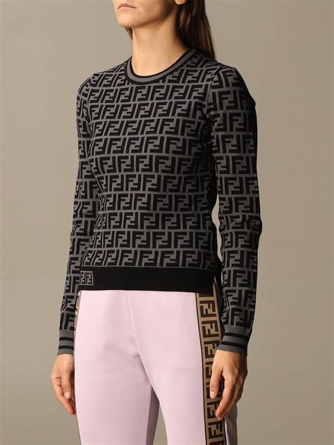 fendi jumper grey|fendi sweater women.